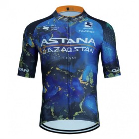 Wielershirt 2024 Astana Qazaqstan Blauw